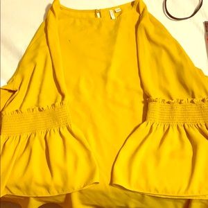 Yellowish dress top